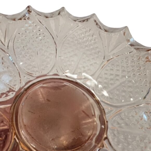 Light Pink Glass CANDY DISH / CANDLE HOLDER Cottagecore Farmhouse 4.5" Tall EUC - Picture 9 of 10